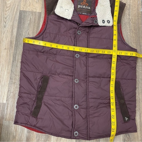 PRANA Waylan Puffer Vest in Mahogany Mens size S - Picture 9 of 12